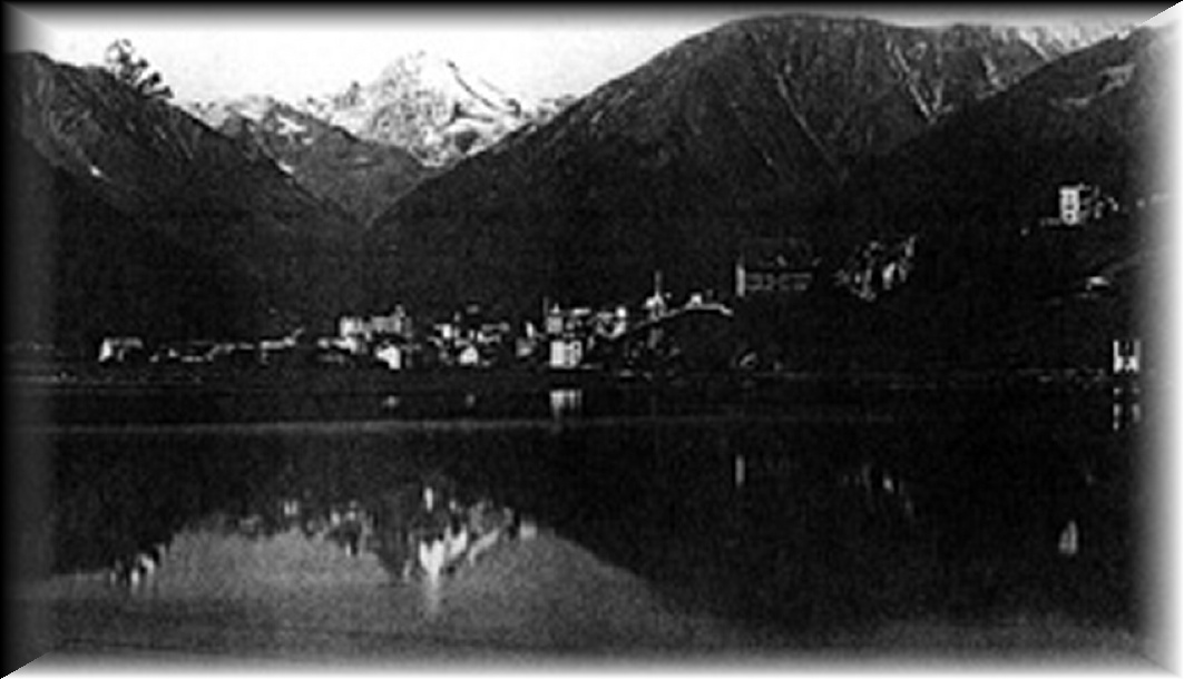 Davos across lake